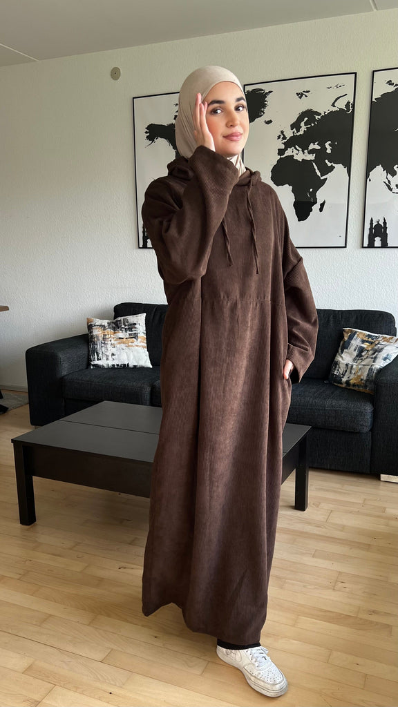 Abaya fløjl wood