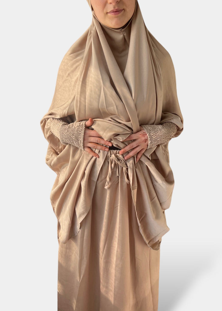 Diamond Jilbab 2-delt (Beige)