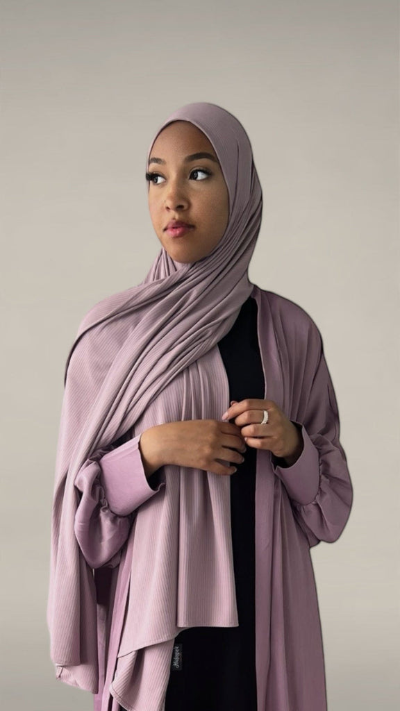 ripped jersey hijab i dusty rosa